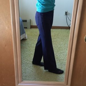 Talbots Navy Stretch Work Pants